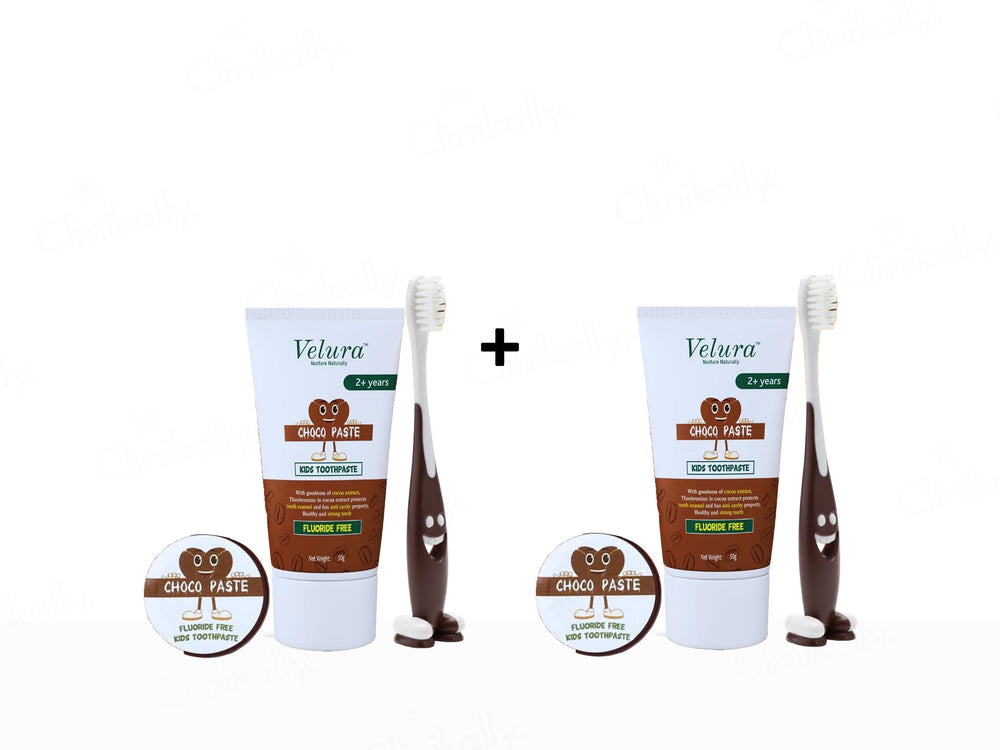 Velura Choco Paste Kids Toothpaste Kit