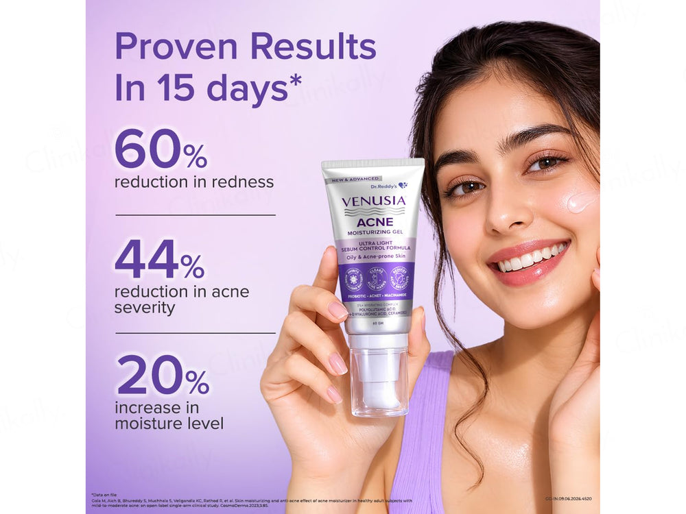 Venusia Acne Control Ultra Light Moisturizing Gel