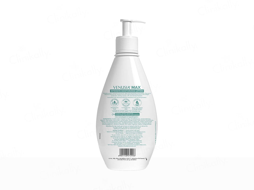 Venusia Max Intensive Moisturizing Lotion