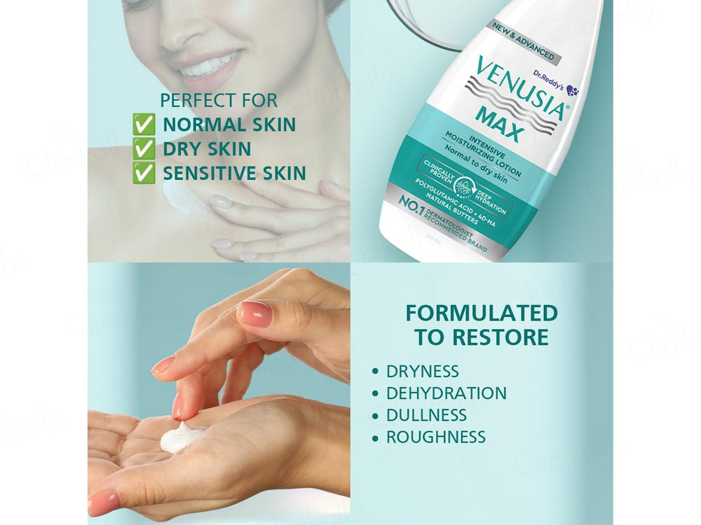 Venusia Max Intensive Moisturizing Lotion