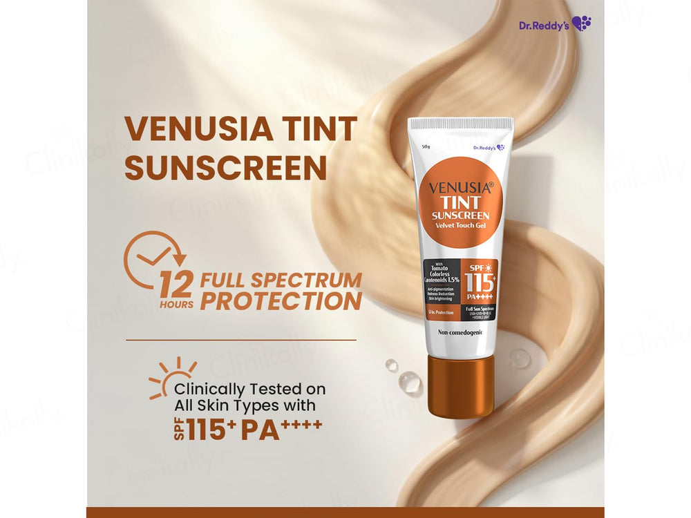Venusia Sun Tint Velvet Touch Sunscreen Gel SPF 115+ PA++++