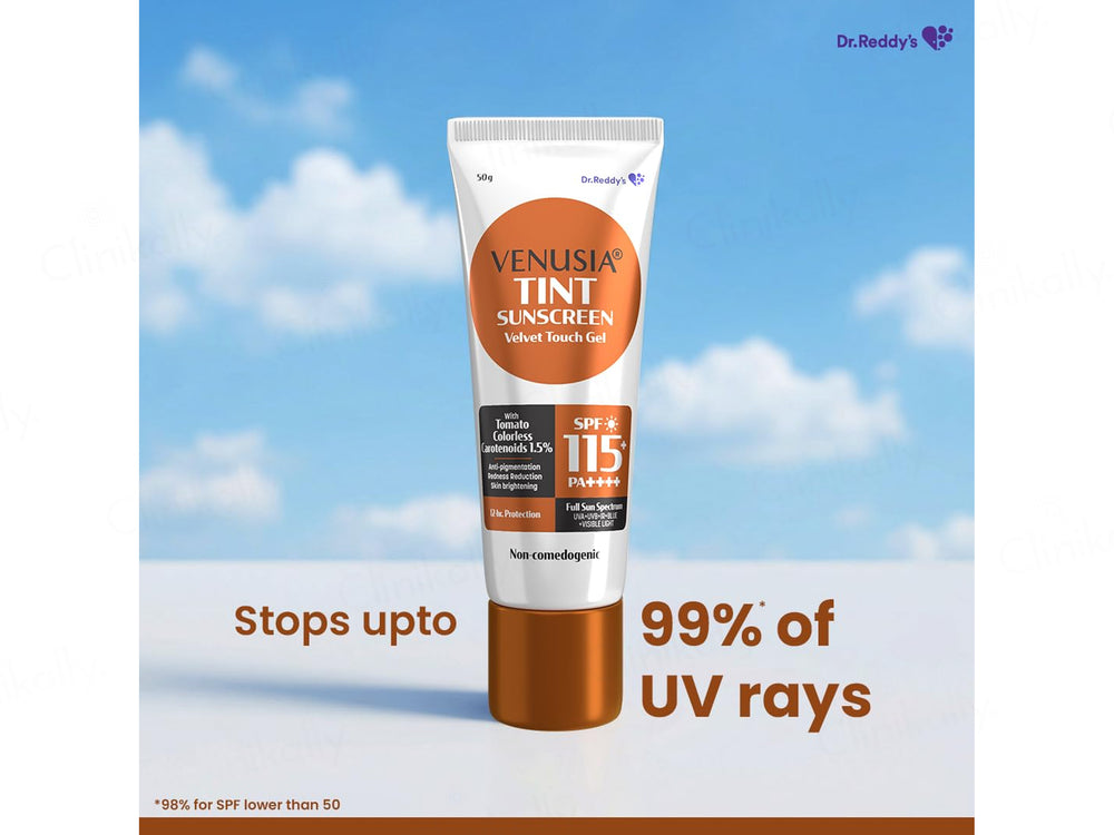 Venusia Sun Tint Velvet Touch Sunscreen Gel SPF 115+ PA++++