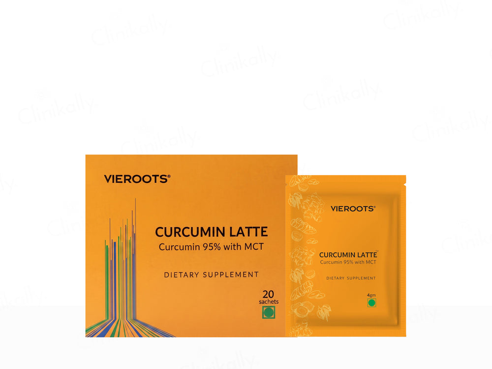 Vieroots Curcumin Latte With MCT Dietary Supplement Powder