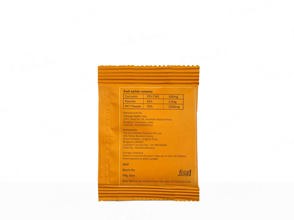 Vieroots Curcumin Latte With MCT Dietary Supplement Powder