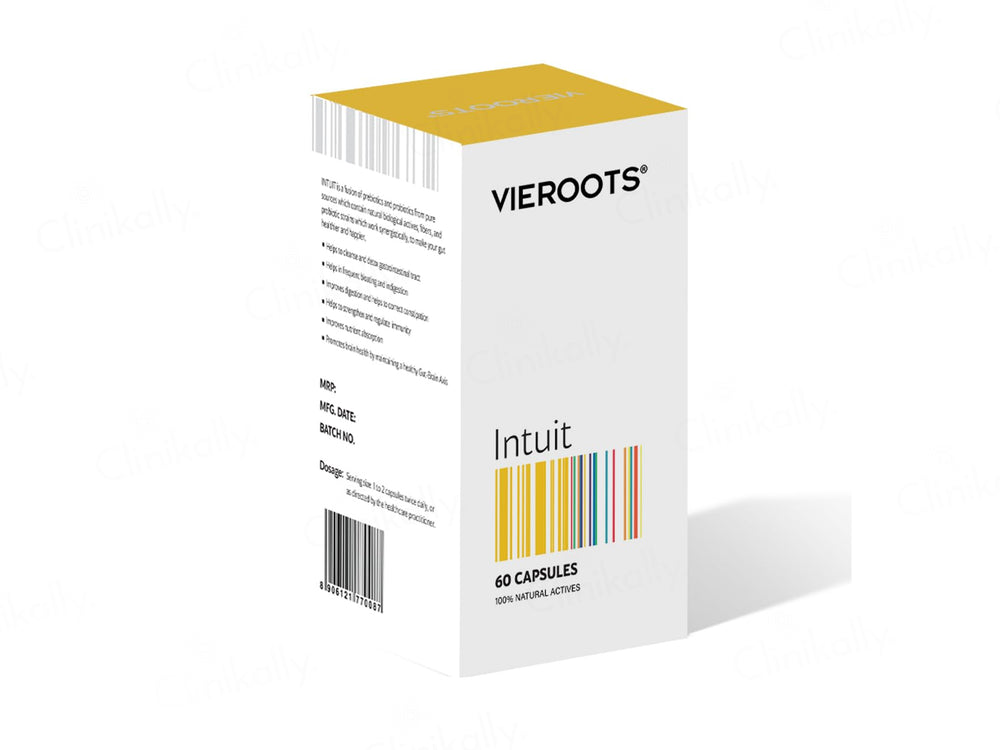 Vieroots Intuit Capsule For Healthy Gut Support With Prebiotics and Probiotics