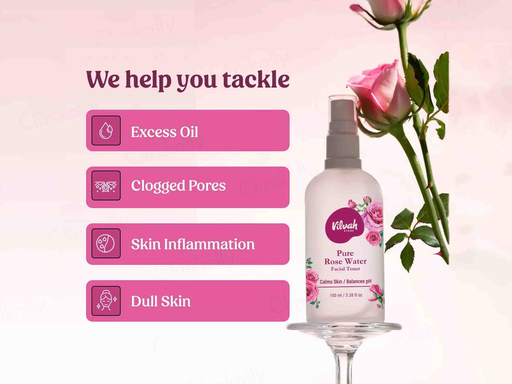 Vilvah Store Pure Rose Water Facial Toner