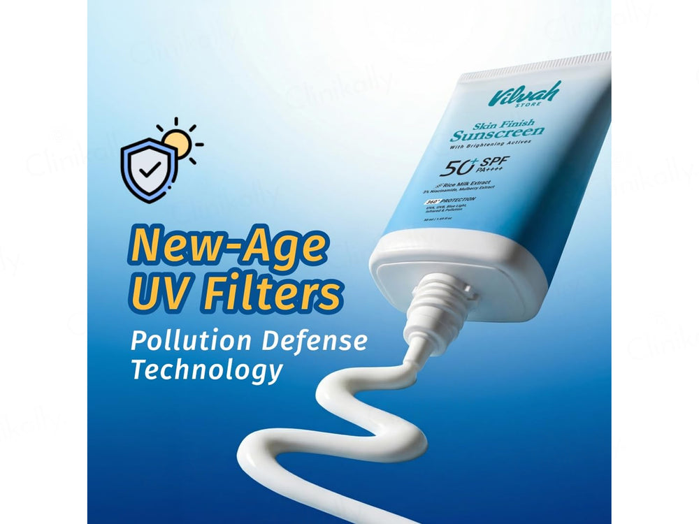 Vilvah Store Skin Finish Brightening Sunscreen SPF 50+ PA++++