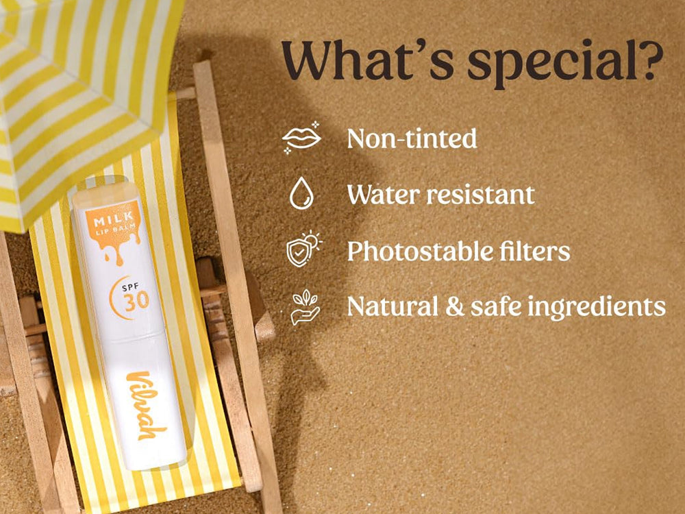 Vilvah Store Soy Milk Lip Balm SPF 30 PA+++