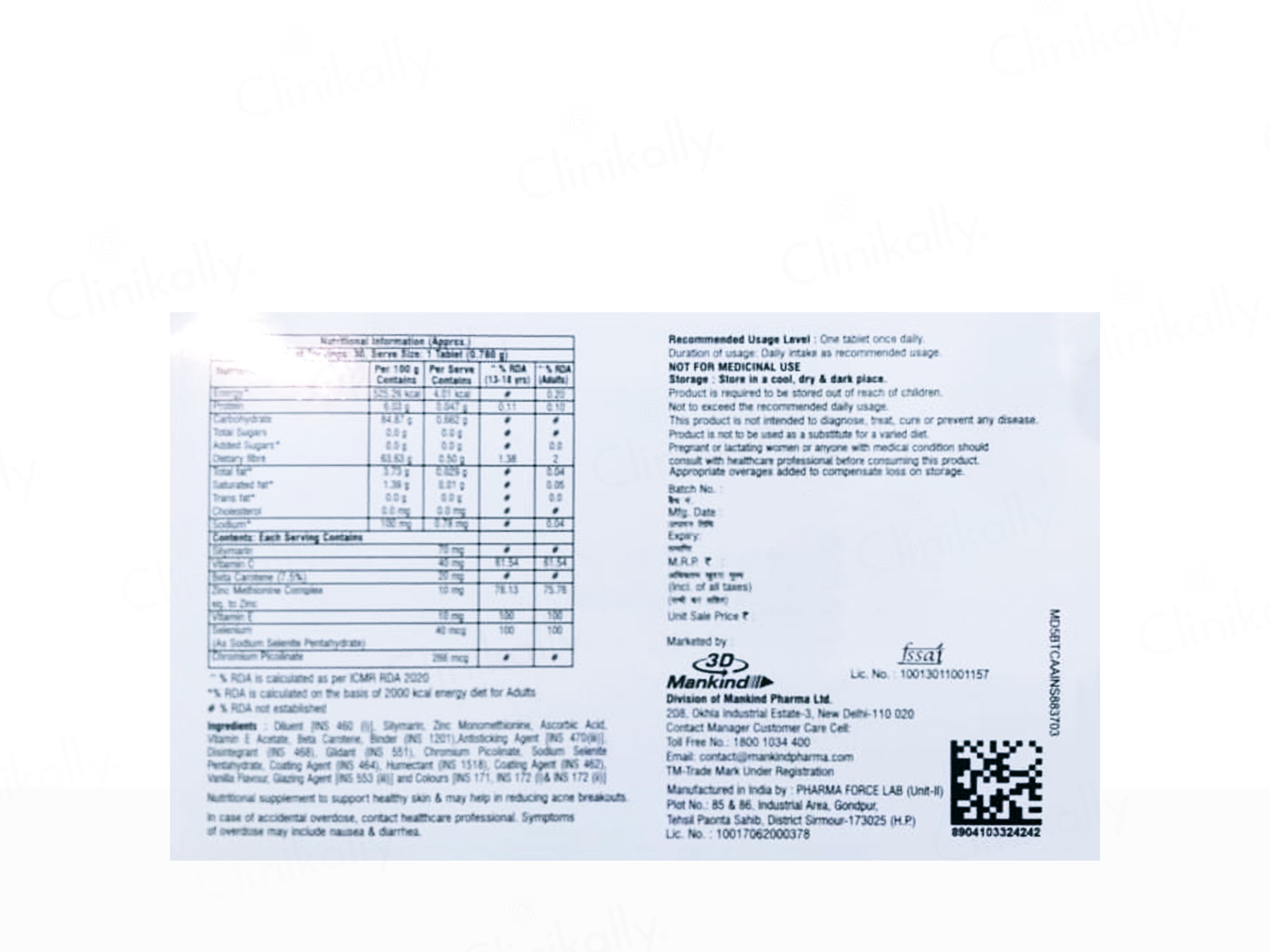 Vitakind-Zit Nutraceutical Tablet