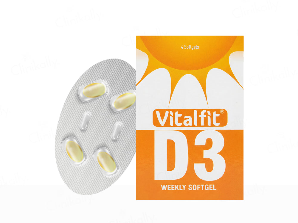 Vitalfit D3 60000 IU Weekly Softgel Capsule