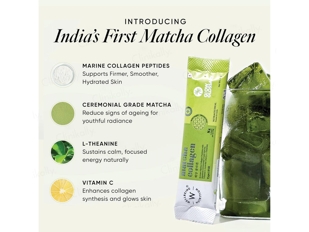 Wellbeing Nutrition Matcha Korean Marine Collagen Powder