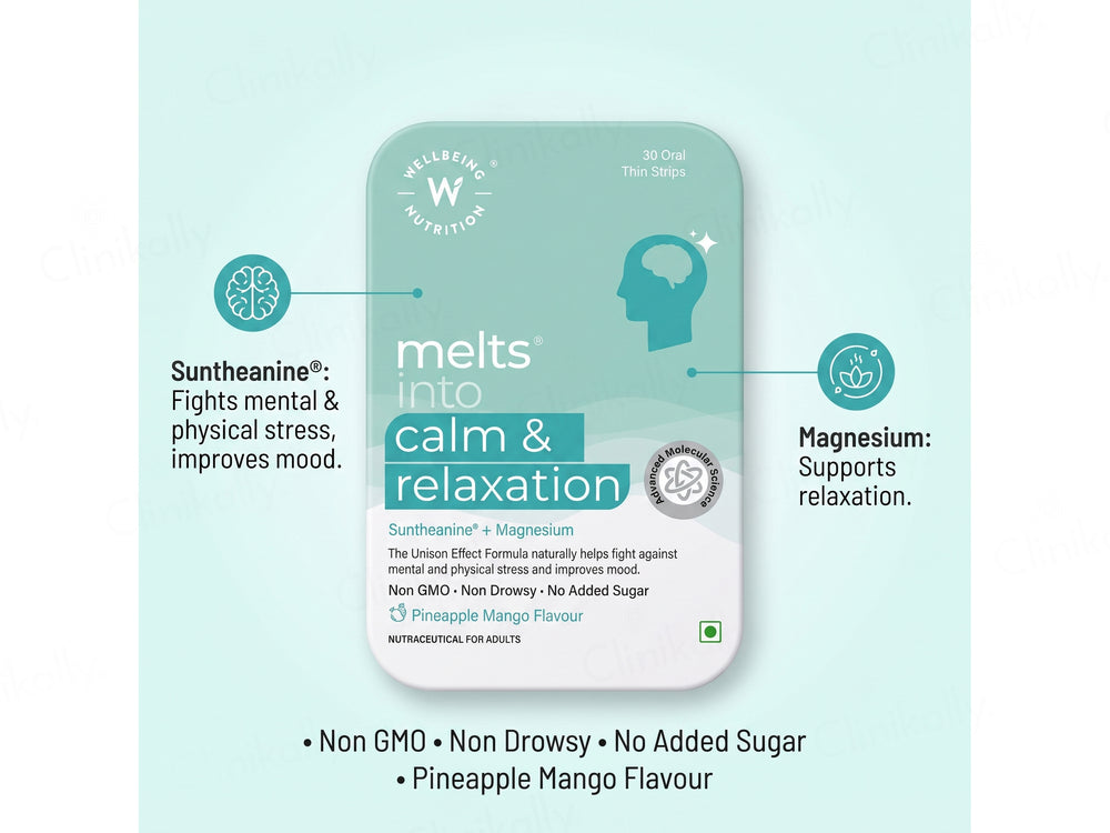 Wellbeing Nutrition Melts Into Calm & Relaxation Oral Strip