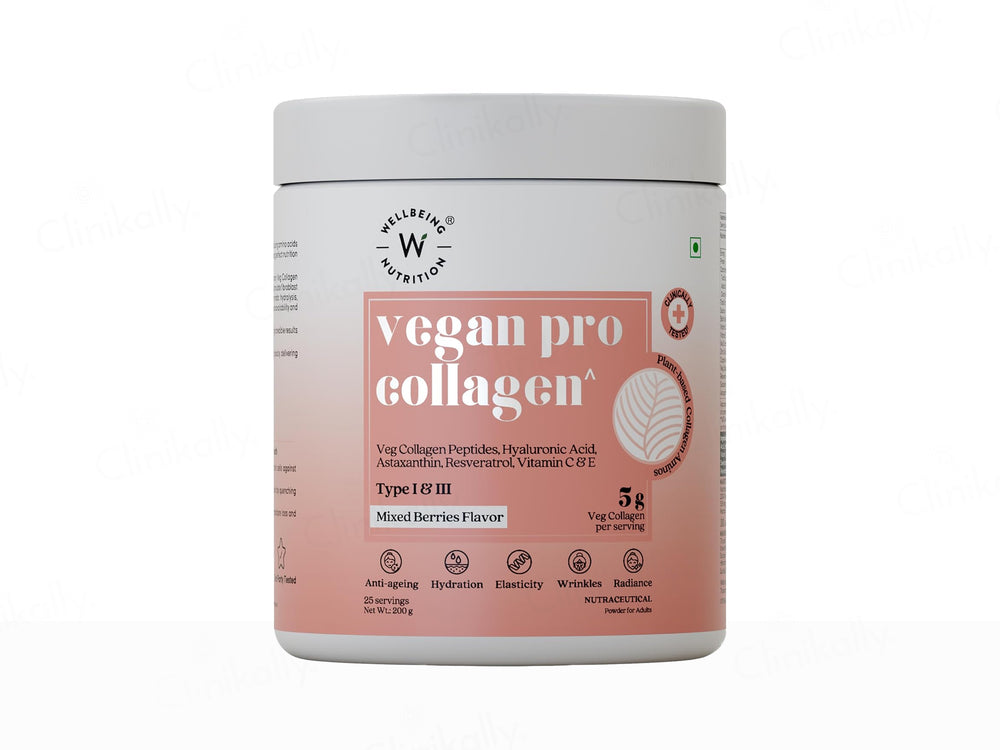 Wellbeing Nutrition Vegan Pro Collagen Powder - Mixed Berries Flavour