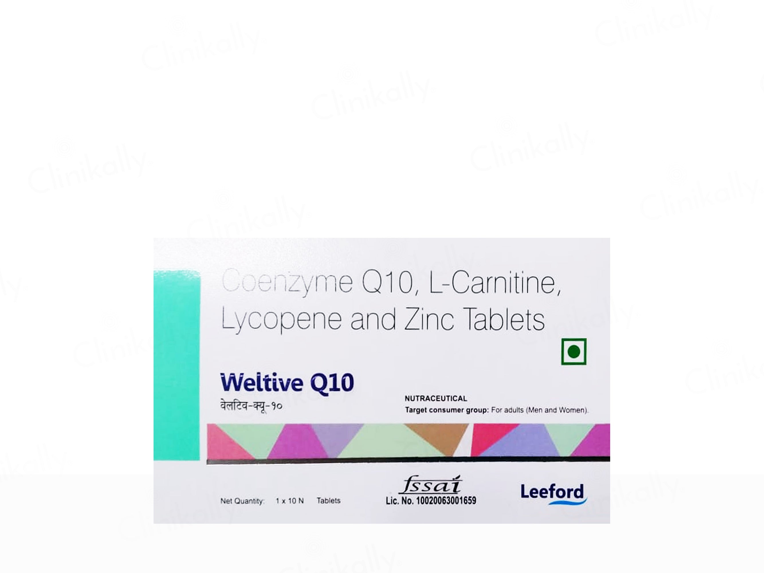 Weltive Q10 Nutraceutical Tablet For Men & Women