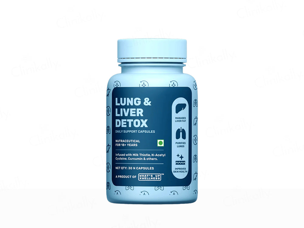 What's Up Wellness Lung & Liver Detox Nutraceutical Capsule