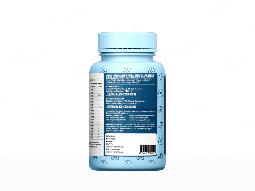 What's Up Wellness Lung & Liver Detox Nutraceutical Capsule