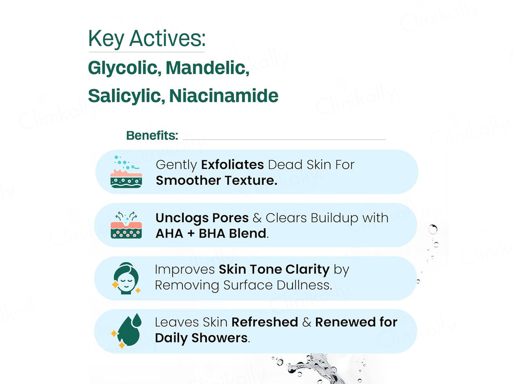 Wild Oak AHA BHA Exfoliating Body Wash