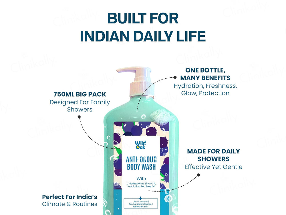 Wild Oak Anti-Odour Body Wash
