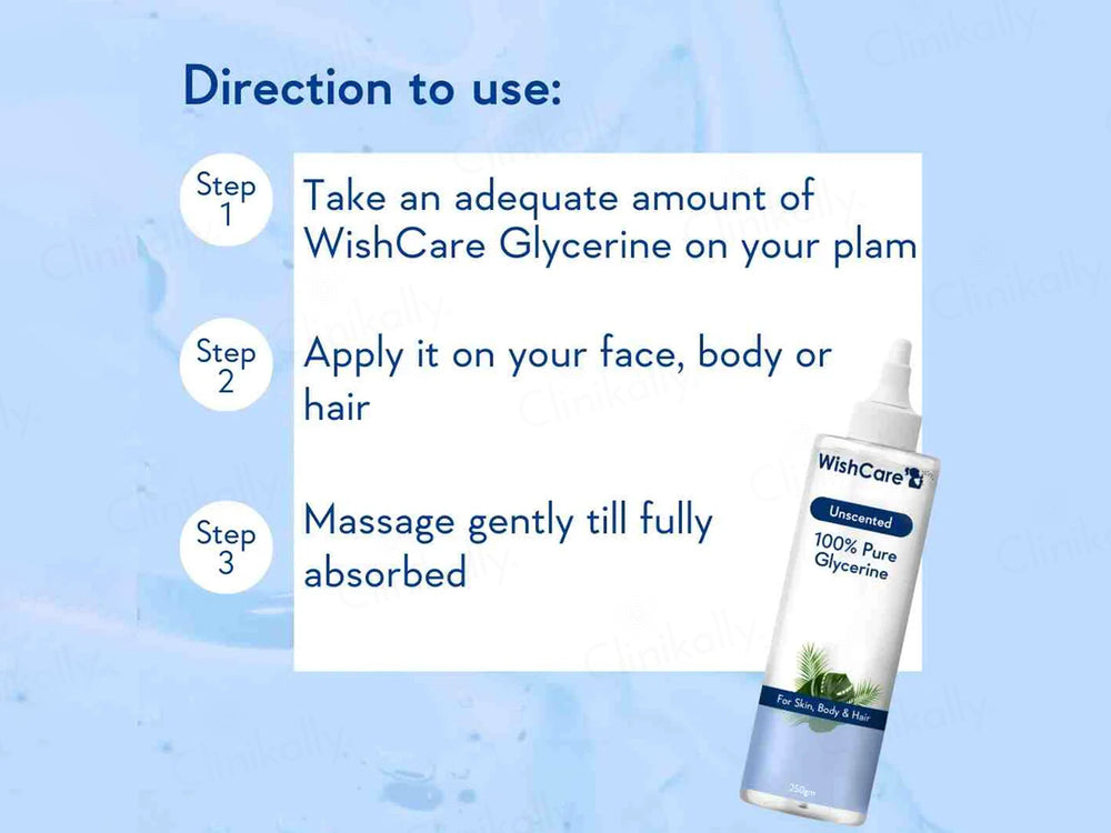WishCare 100% Unscented Pure Glycerine