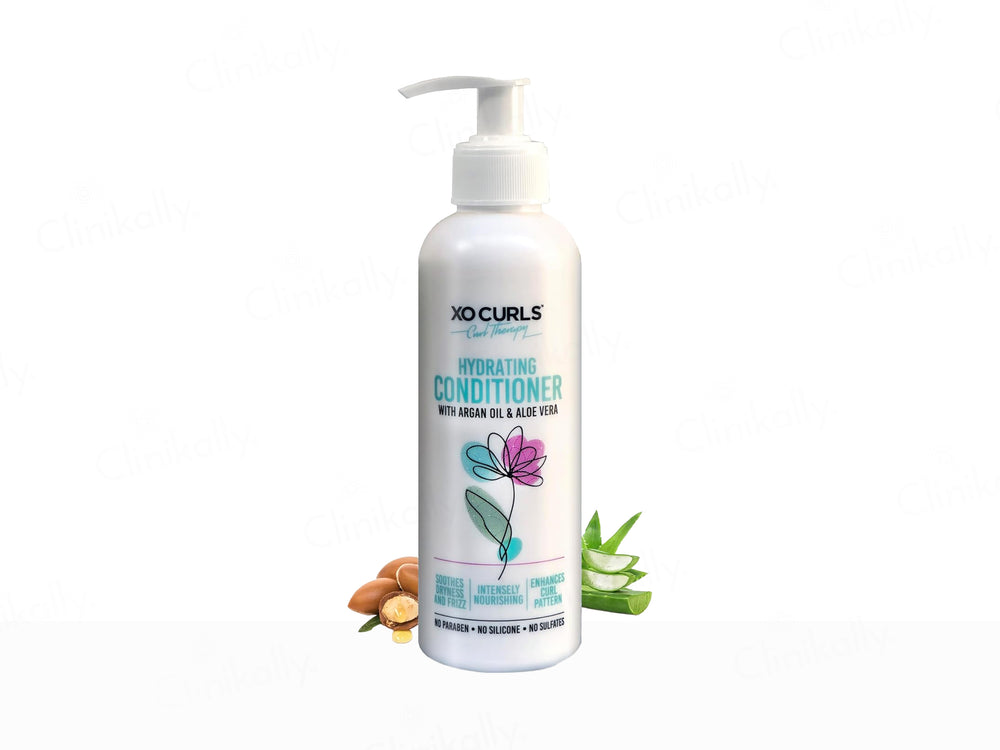 Xo Curls Hydrating Conditioner With Shea Butter, Argan Oil & Aloevera