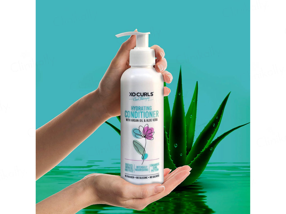Xo Curls Hydrating Conditioner With Shea Butter, Argan Oil & Aloevera