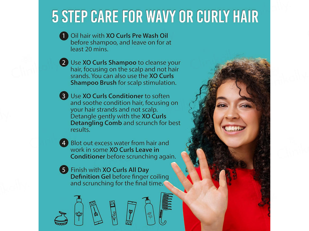 Xo Curls Hydrating Conditioner With Shea Butter, Argan Oil & Aloevera