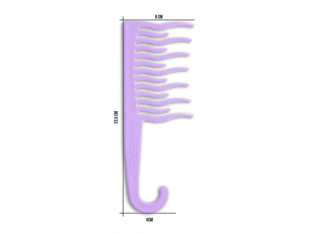 Xo Curls Shower Detangling Comb - Lavender