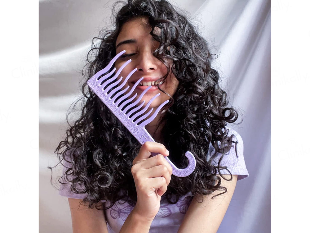 Xo Curls Shower Detangling Comb - Lavender