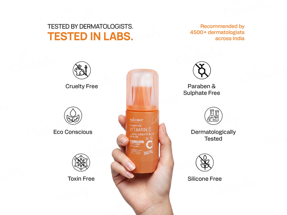 Yuderma Renewcell  Vitamin-C +  Hyaluronic Acid Serum
