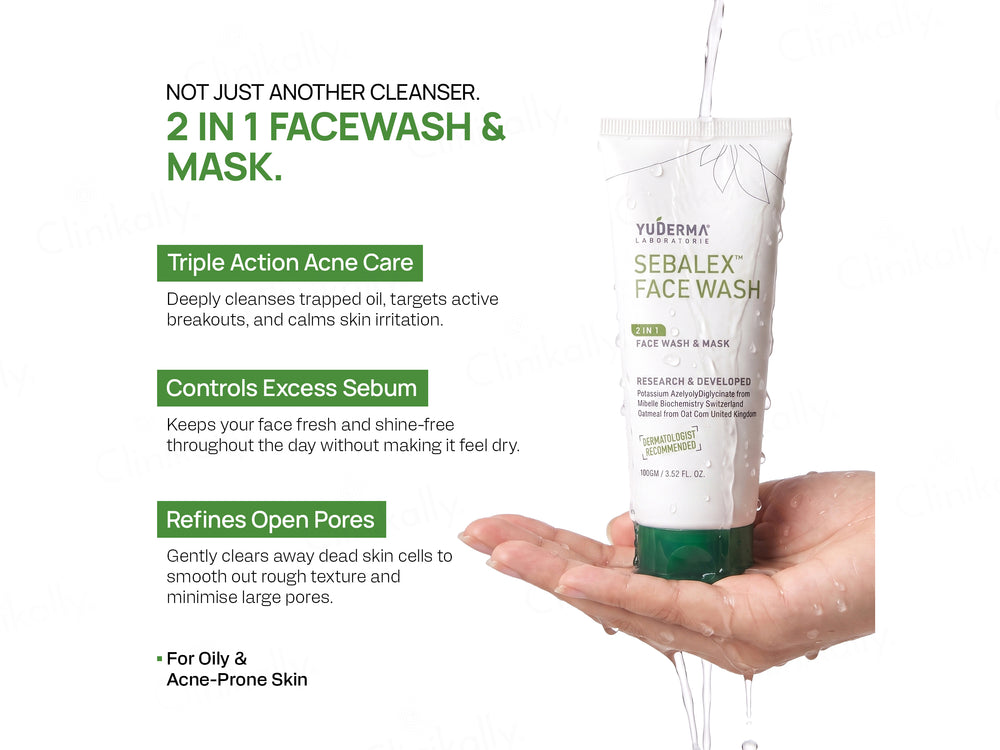 Yuderma Sebalex 2 in 1 Face Wash