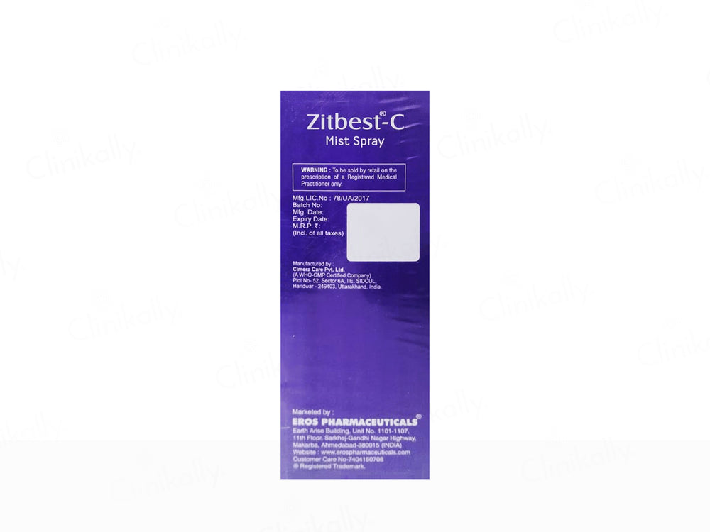 Zitbest-C Topical Mist Spray Solution