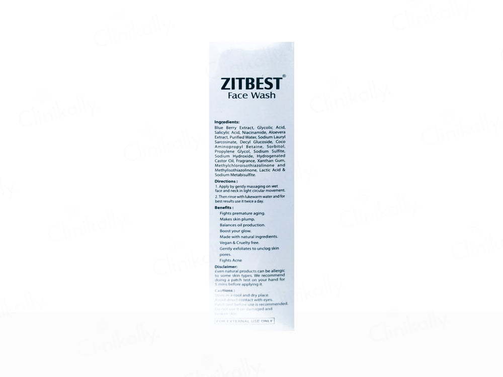 Zitbest Purifying & Hydrating Anti Acne Face Wash