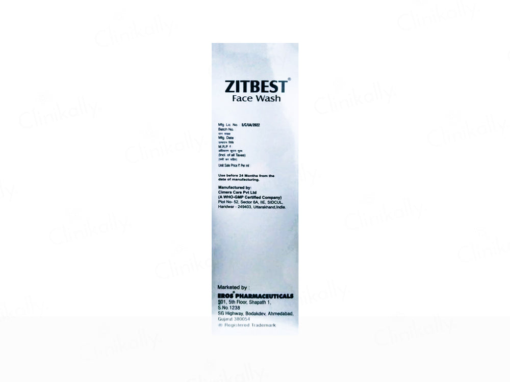 Zitbest Purifying & Hydrating Anti Acne Face Wash