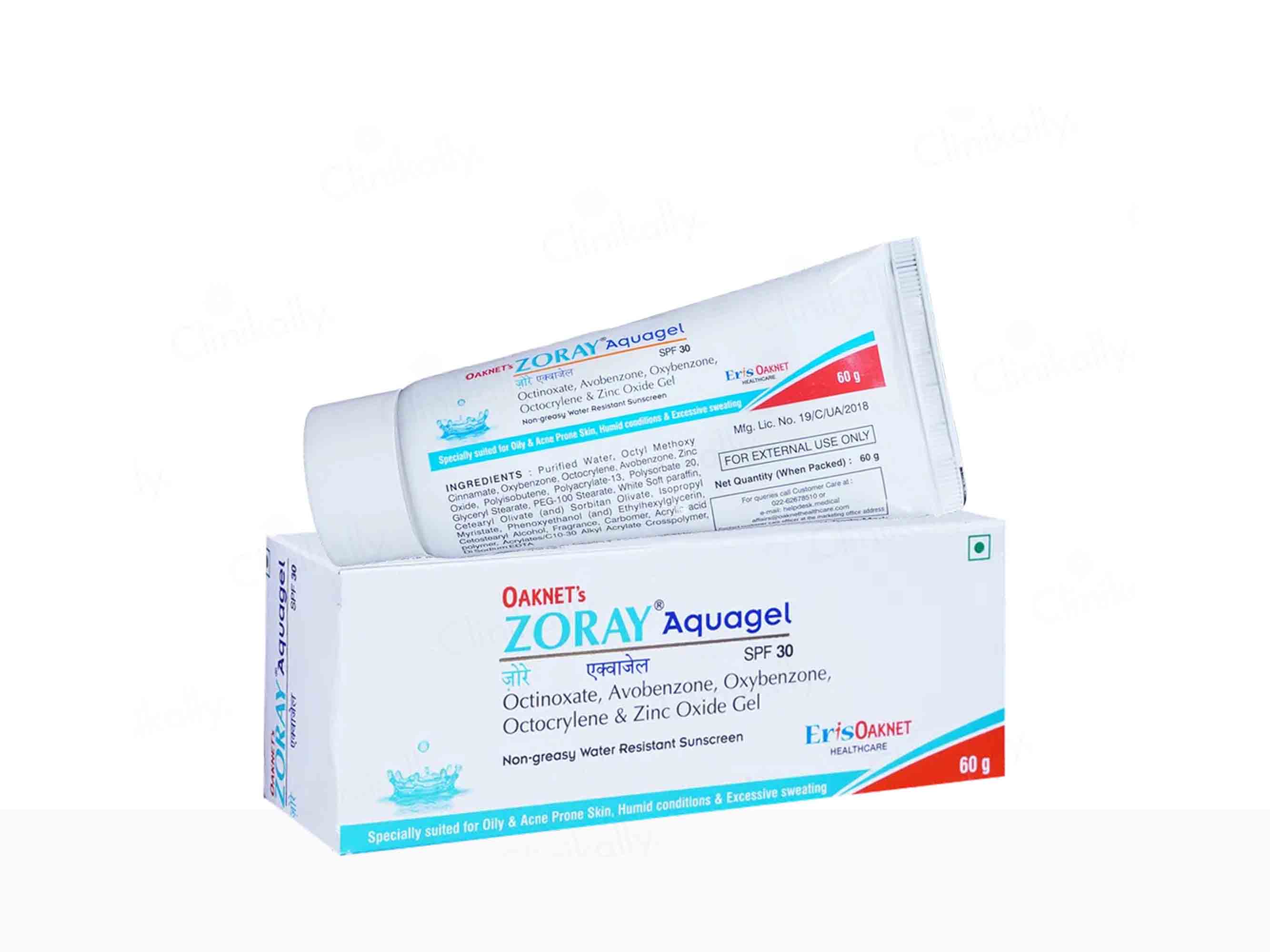 Zoray Aquagel Sunscreen SPF 30