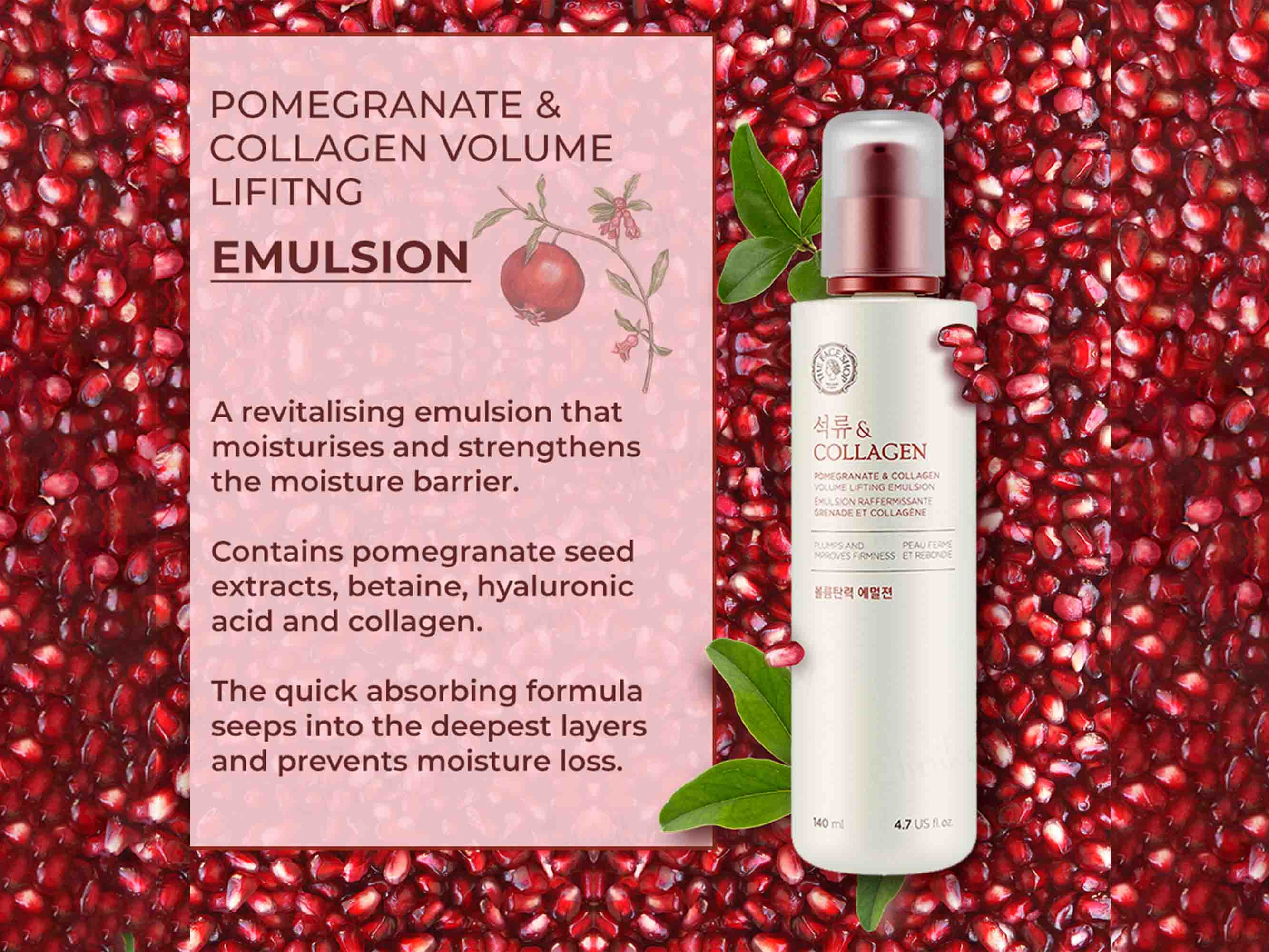 The Face Shop Pomegranate & Collagen Volume Lifting Emulsion