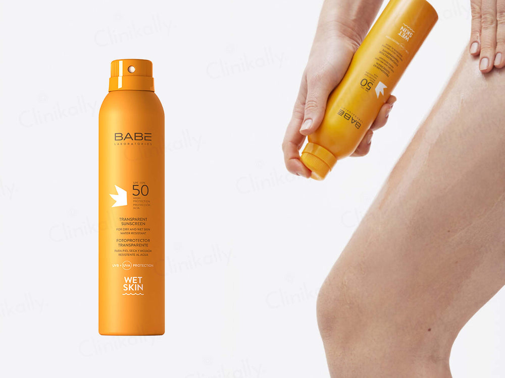 BABE Transparent Sunscreen Wet Skin SPF 50