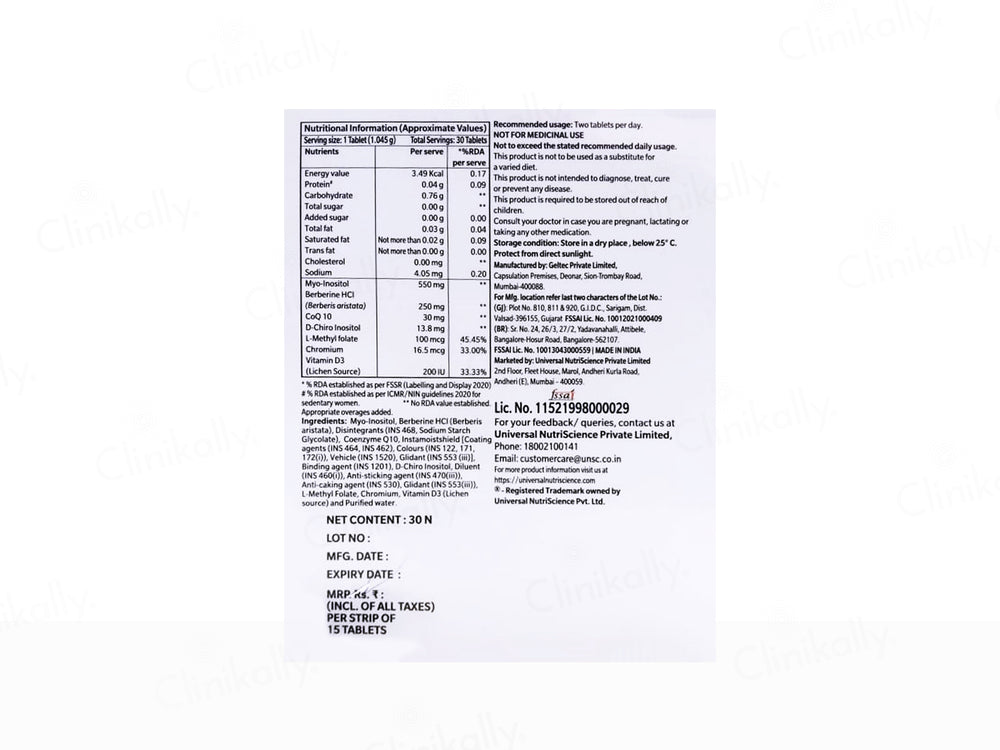 CoQ Fem Nutraceutical Tablet For Adult Women