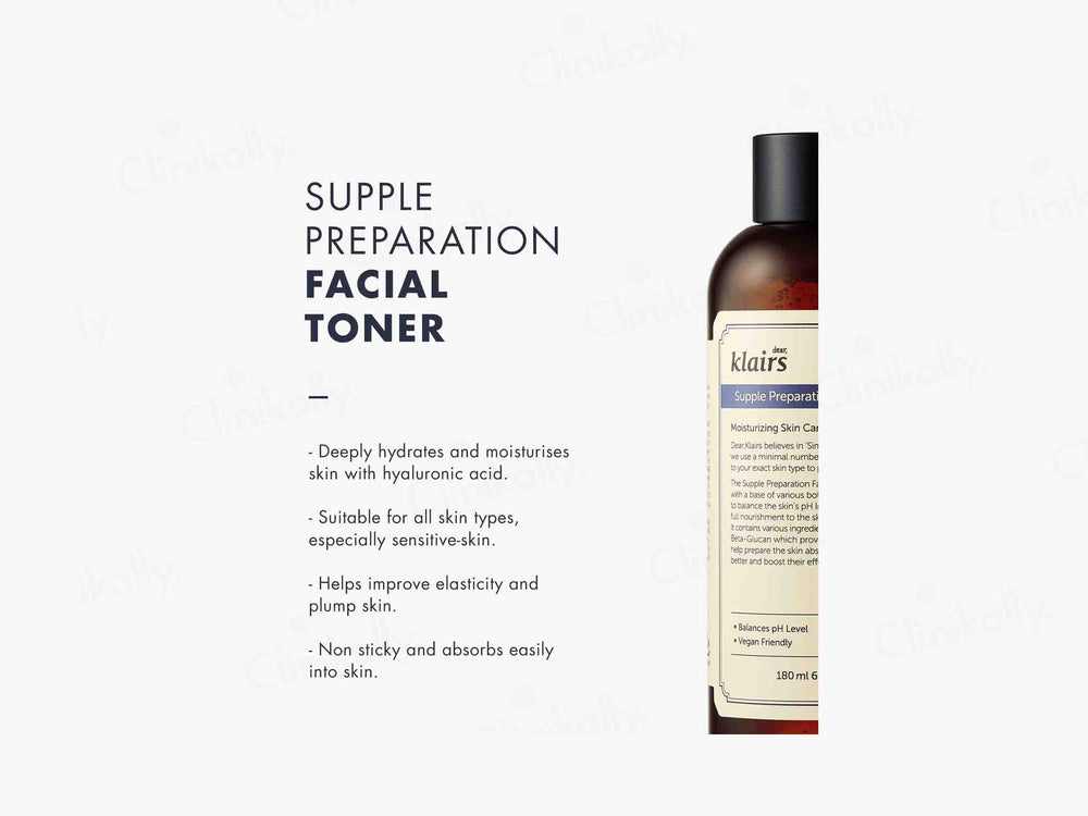Klairs Supple Preparation Facial Toner - Clinikally