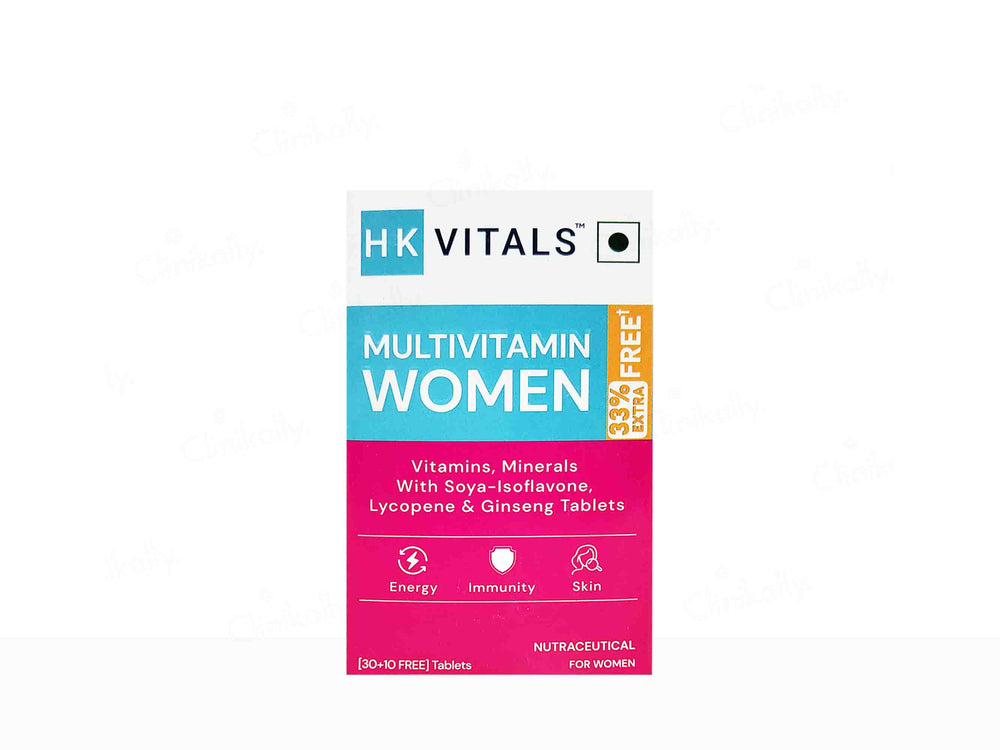 HK Vitals Multivitamin with Multimineral, Soya-Isoflavones, Lycopene & Ginseng Extract Tablet For Women