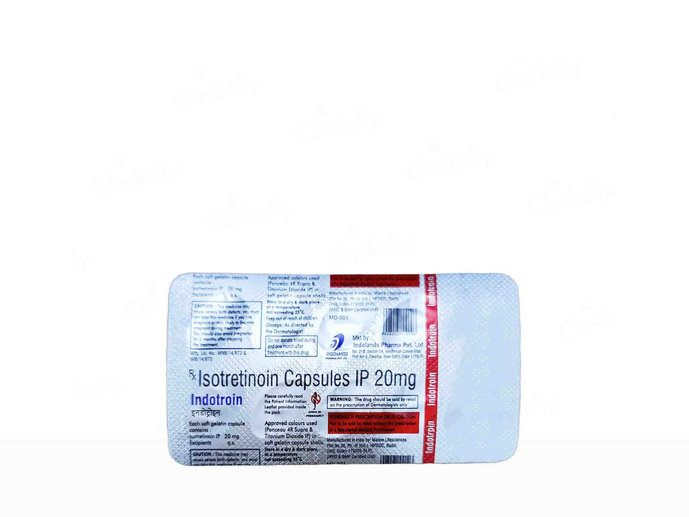 Indotroin 20mg Soft Gelatin Capsule