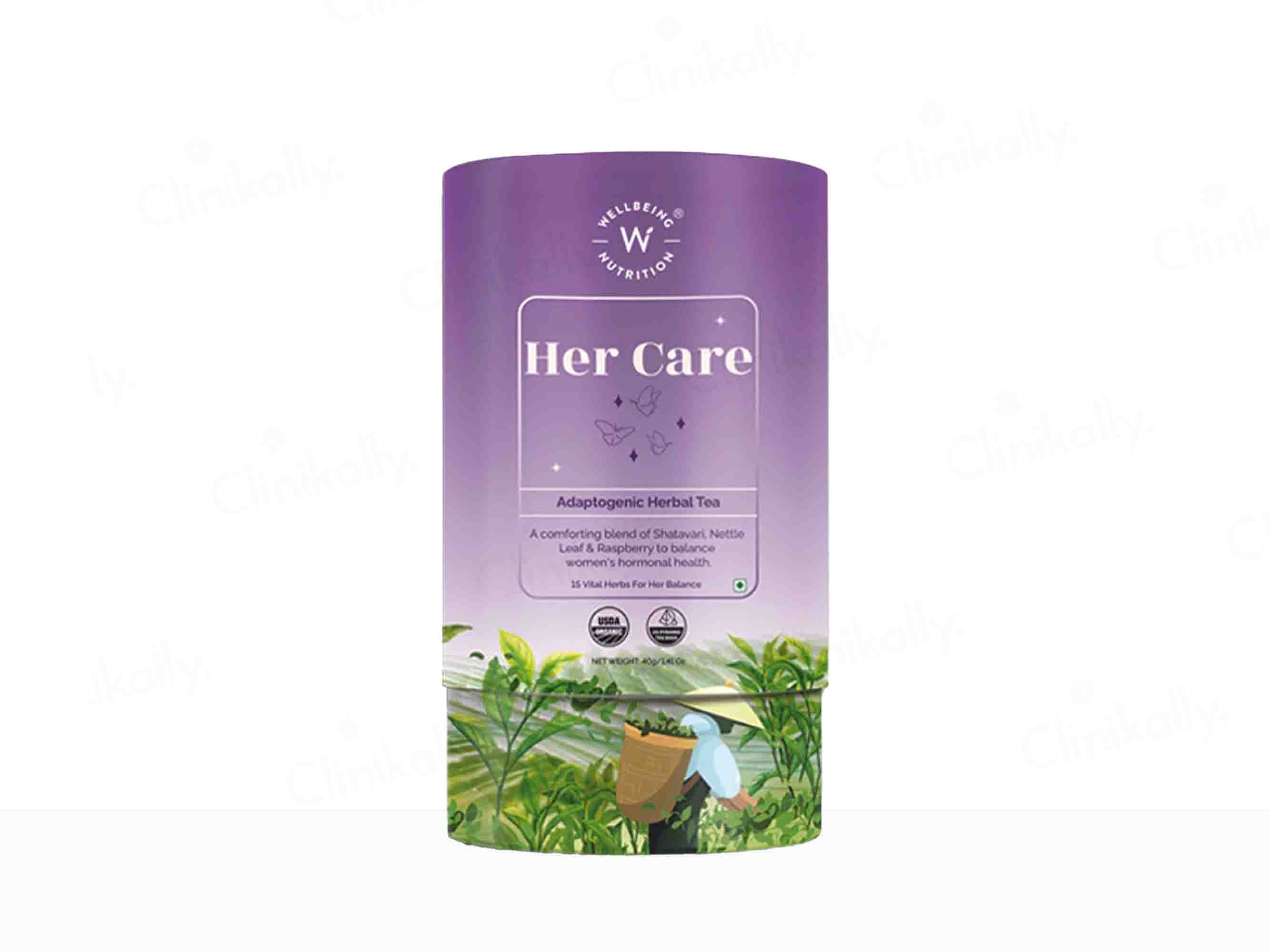Wellbeing Nutrition Her Care Adaptogenic Herbal Tea