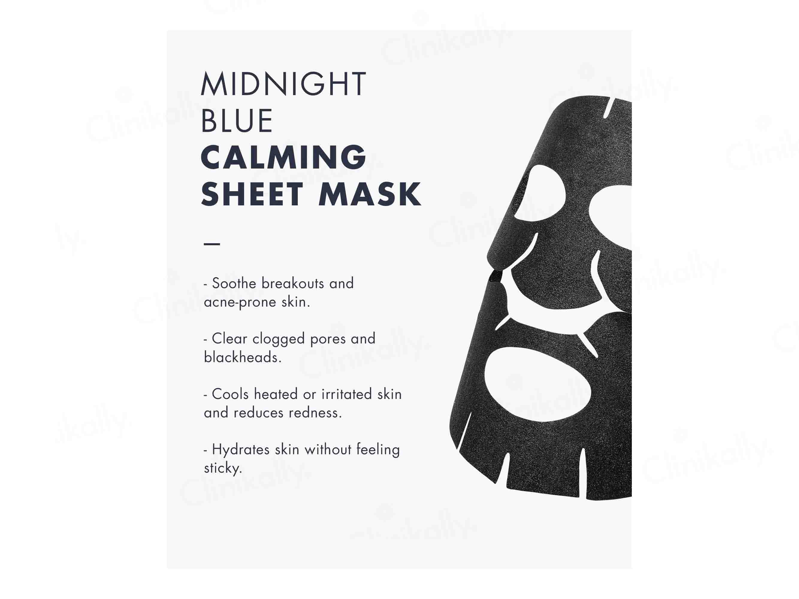 Klairs Midnight Blue Calming Sheet Mask - Clinikally