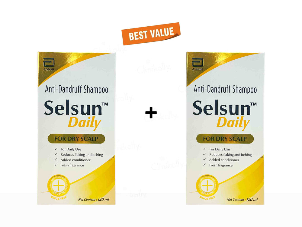 Selsun Daily Anti-Dandruff Shampoo For Dry Scalp - Clinikally