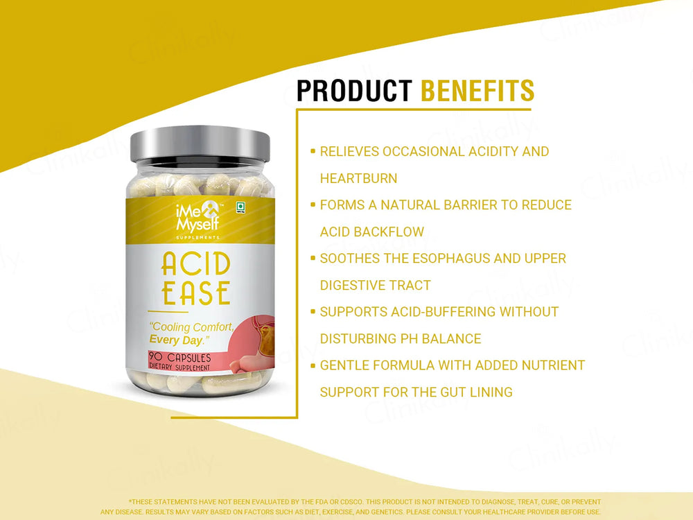 iMeMyself Acid Ease Dietary Supplement Vegetarian Capsule