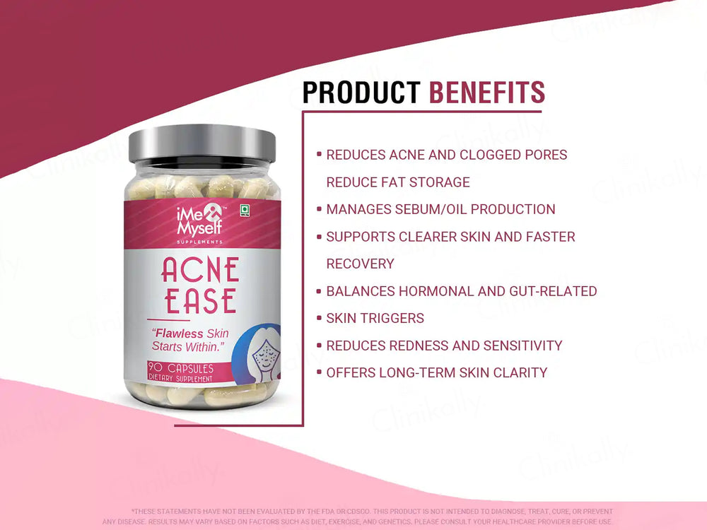 iMeMyself Acne Ease Dietary Supplement Vegetarian Capsule
