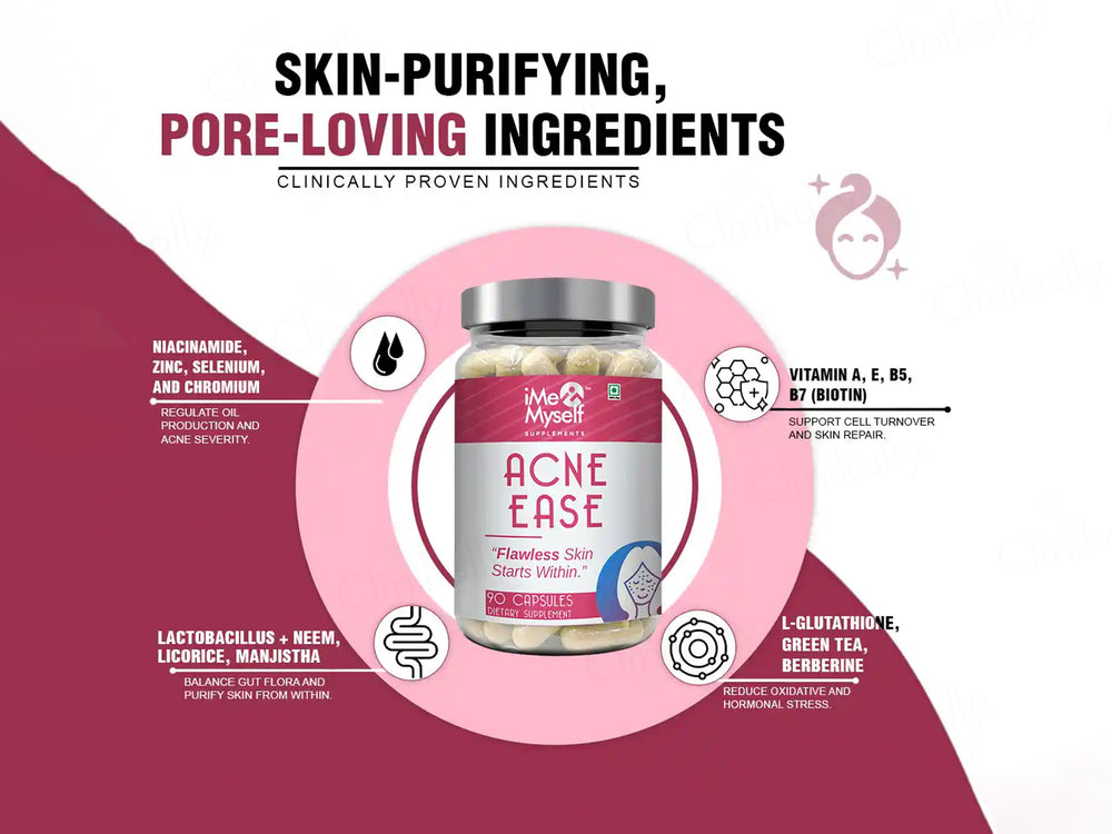 iMeMyself Acne Ease Dietary Supplement Vegetarian Capsule