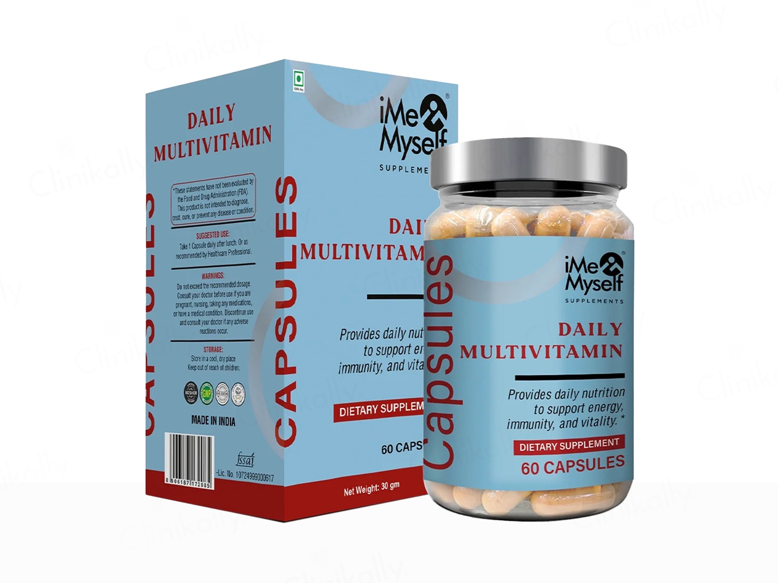 iMeMyself Daily Multivitamin Dietary Supplement Vegetarian Capsule