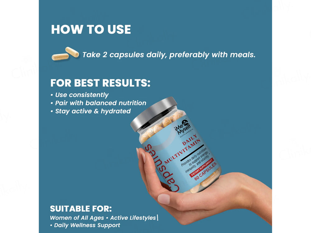 iMeMyself Daily Multivitamin Dietary Supplement Vegetarian Capsule