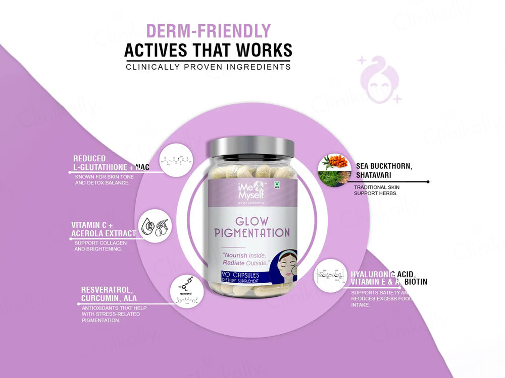 iMeMyself Glow Pigmentation Dietary Supplement Vegetarian Capsule