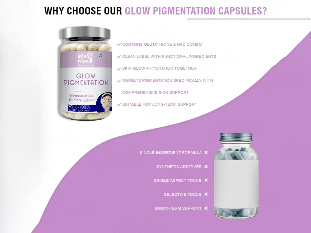 iMeMyself Glow Pigmentation Dietary Supplement Vegetarian Capsule